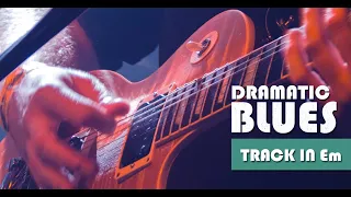 Slow Dramatic Blues Guitar Backing Track in E minor