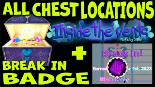ALL CHEST LOCATIONS INSIDE THE VENTS MAZE + BREAK IN - BADGE. 🏰 Royale High
