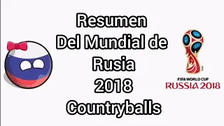 Resumen del Mundial de Rusia 2018 countryballs