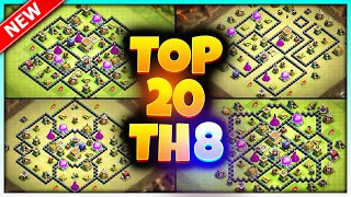 TOP 20 Town Hall 8 Base Link 2023 | New BEST TH8 (CWL/Hybrid/War/Trophy) Bases | Clash Of Clans