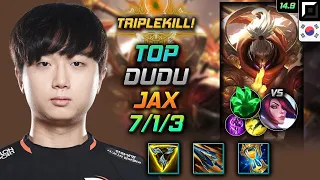 Jax Top Build DuDu Trinity Force Grasp of the Undying - LOL KR GrandMaster Patch 14.9