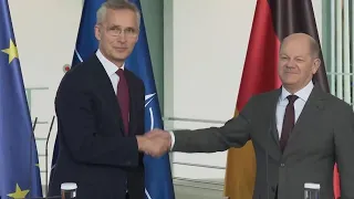 NATO chief Stoltenberg and German Chancellor Scholz comment after Berlin talks