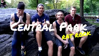 Bouldering at Rat Rock //Central Park NYC