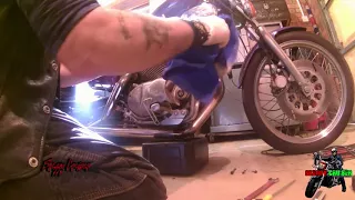 Yamaha Virago 535 Trike Service, Part 1, Oil and Filter Change.