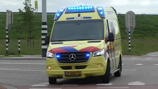 Ambulance 05-118 met spoed naar het ADRZ in Goes van een onbekende melding in Twente!