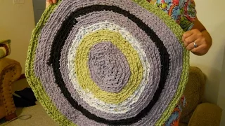 Learn the Formula to Make a CIRCLE Crochet Rag Rug Part 2