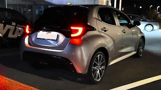 Toyota Yaris Hybrid 2023 Interior Exterior Lights at Night