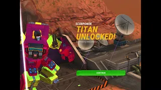 New Transformers: Earth Wars Titan SCORPONOK in Action!