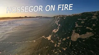 SESSION INCROYABLE À HOSSEGOR AU LEVE DU SOLEIL ( plans GoPro + plage ) | POV edit ( Vlog Surf )