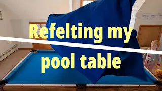 Pool Table Refelting Time Lapse