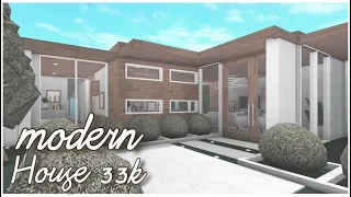 33K Modern no gamepass l บ้านโมเดิร์น l Welcome to Bloxburg l House Build