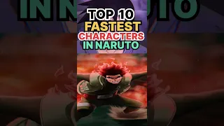 Top 10 Fastest Characters In Naruto #shorts #anime #top10 #naruto #narutoshippuden #boruto #fyp