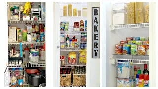 NEW! Small Pantry & Fridge Organization Ideas (Before & After) w/iDesign + The Home Edit