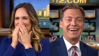 News Anchors Can't Stop Laughing At Tech Blooper