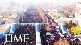 Huge Crowds Of Mourners In Tehran Attend Funeral For Qasem Soleimani | TIME