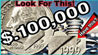 One Dime 1999-P Most Valuable One Dime Coins Worth UP to $.100,000 Look for Coins Worth money!