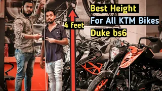 Minimum Height For DUKE 250 & 125 bs6 | Must Watch Before You buy | PRICE | Proper Height Video