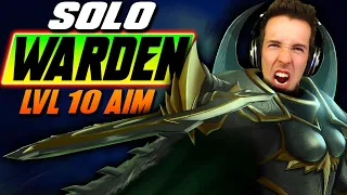 Solo Warden in COMPETITIVE MMR - Aiming For Solo Level 10! - WC3 - Grubby