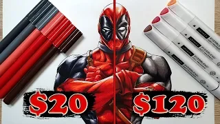 $20 vs $120 MARKER Art | Cheap vs Expensive!! Which is WORTH IT?