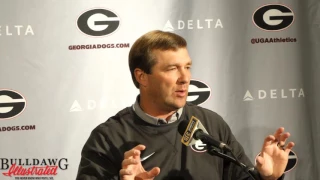 Kirby Smart Talks About Eason facing the Auburn Defens