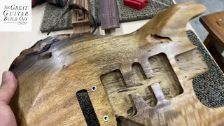 Great Guitar Build Off "Unofficial" Part 9 - Chiron Body Crimson Guitars Finishing Oil 6 Coats