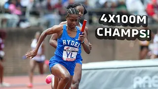 Hydel DEFENDS Title In Championship Of American Girls 4x100m At Penn Relays 2024!