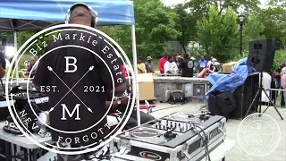 Biz Markie dj'ing on SL 700's @ Crotona Park