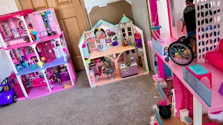 Tour de la ciudad de barbie temporal / convertí el cuarto en la ciudad de barbie / supermercado…