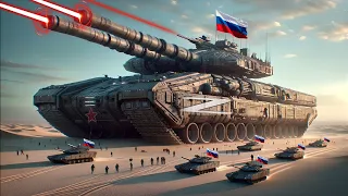 There is Only One in the World! Giant Russian Laser Tank Bombards Ukraine's Strongest Battalion