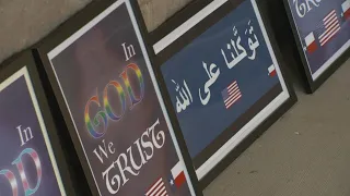 Texas school district declines 'In God We Trust' signs with rainbow colors, written in Arabic