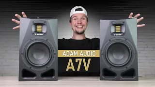 These Studio Monitors are PERFECT For Your Home Studio! - Adam Audio A7V (Unboxing & Review)