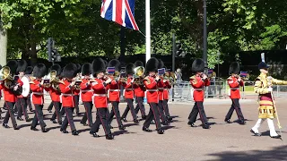 Trooping the Colour 2022 Bands Arriving