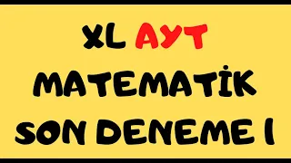 XL AYT SON DENEME 1#yks #ayt matematik #trigonometri#AYT DENEME