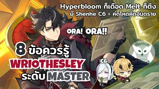 8 ข้อควรรู้เพื่อเล่น Wriothesley ระดับ Master ตัวเมนน้ำแข็งที่เล่นได้หลายทีมมากๆ l Genshin Impact