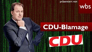 CDU-Blamage: Erst CCC-Hackerin angezeigt - Jetzt droht DSGVO-Bußgeld | Anwalt Christian Solmecke