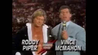 Roddy Piper and Vince McMahon Superstars Intro (09-21-1991)