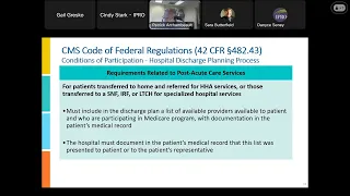 Overview of CMS Requirements for Hospital Discharges to Post-Acute Care Providers