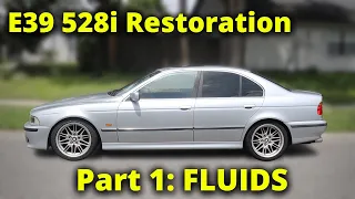 E39 528i Restoration Part 1: Valve Cover, Sparks, Fluids!