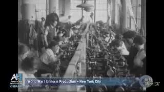 Reel America: WW1 Uniform Production in NYC (silent film)
