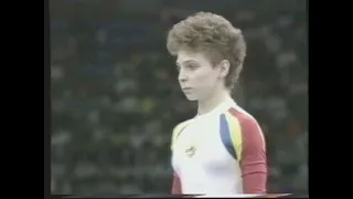 Daniela Silivas (ROM) - Olympics 1988 - Compulsory - Floor Exercise