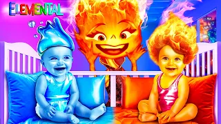 Ember e Wade de Elemental têm Filhos! Truques para Pais com Fogo e Agua!