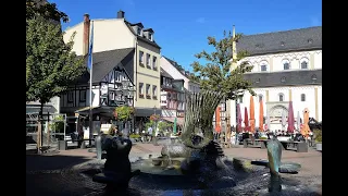 Boppard - Perle am Mittelrhein. Rheinallee, Sesselbahn, Rheinschleife. Boppard - pearl on the Rhine.