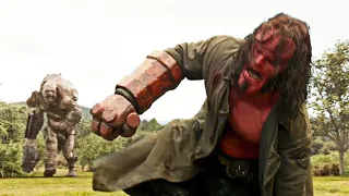 HELLBOY vs GIANTS  Epic Fight Scene | Hellboy (2019) Movie Clip | Filterreap
