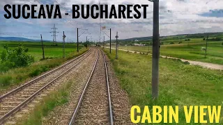 Train CABVIEW 🇷🇴 Suceava/Burdujeni-București/Bucharest M500/M300 (Romania), locomotive driver's view