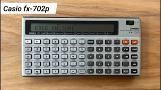 Casio fx-702p from 1981 - Casio's first pocket computer