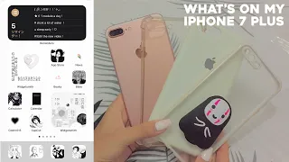 What’s in my iPhone 7 plus | iOS 15 aesthetic home screen | accessories unboxing