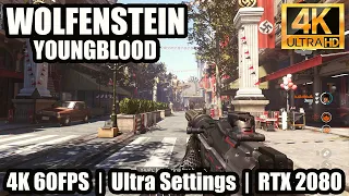 Wolfenstein Youngblood Pc Gameplay | 4K 60FPS | Max Settings MSI RTX 2080 + I5 9400F