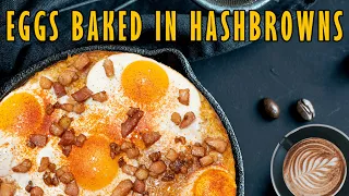 Eggs Baked in Hash Browns | Trying out Gordon Ramsay's American breakfast recipe