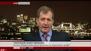 Alastair Campbell on Tristram Hunt quitting as Labour MP