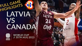 Canada vs Latvia Full Game Highlights World Cup 29th Aug 2023